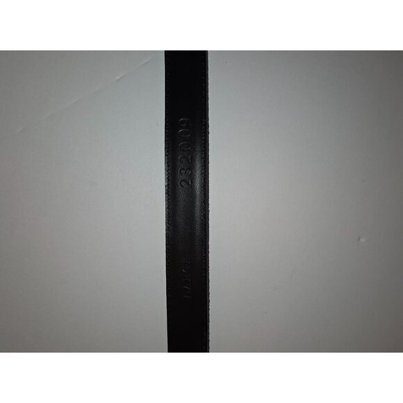 Jones NY Womens Black Split Suede Cowhide Leather Belt Gold Buckle Large - Picture 4 of 6